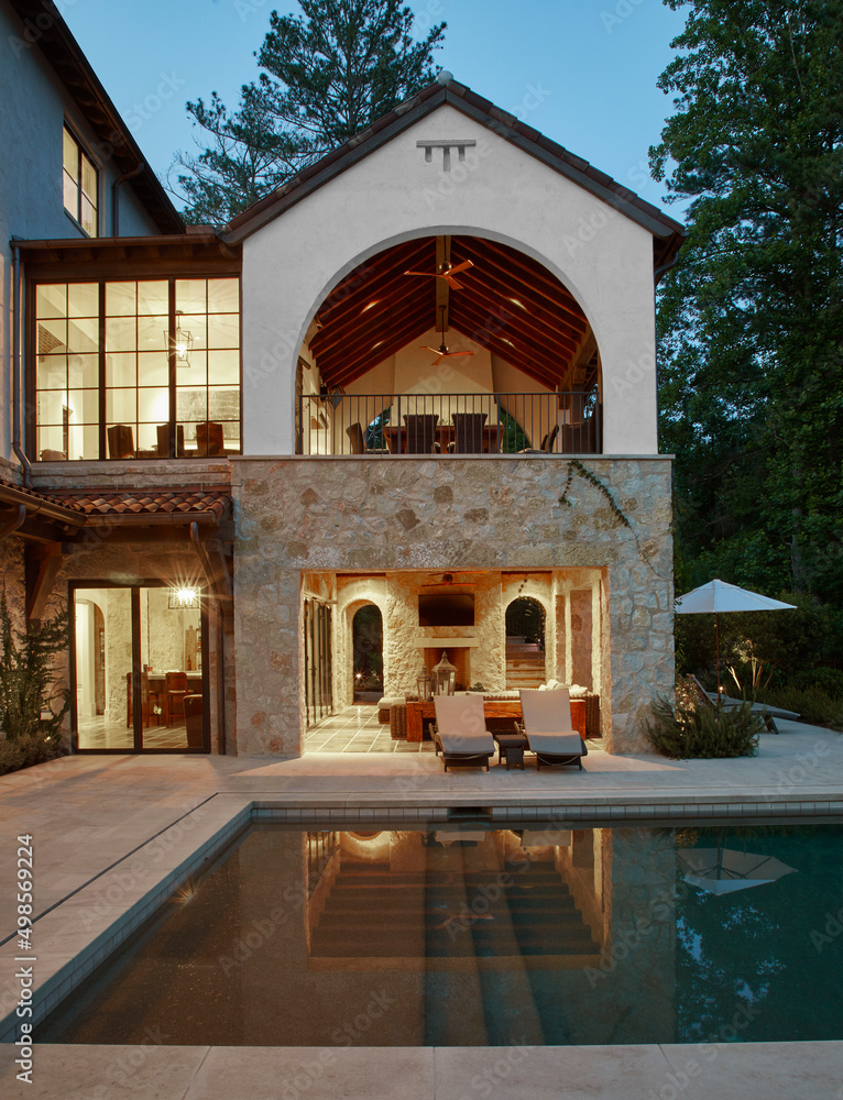 Mediterranean Style House Exterior
