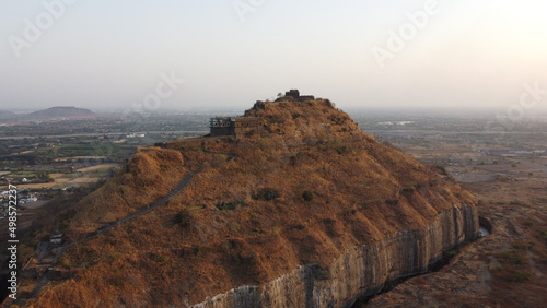 Scenic aerial view of Devgiri Fort, India photo