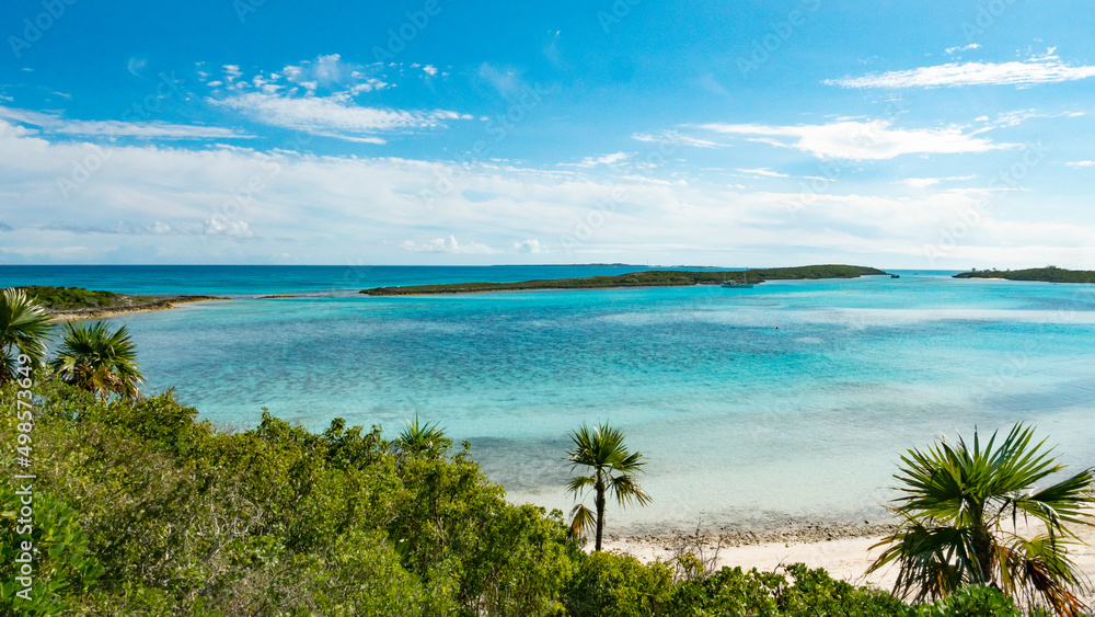 green island paradise travel destination beach ocean gulf island palm trees nature shoreline