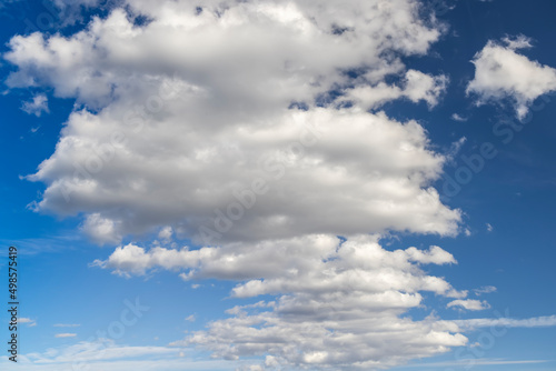 blue sky with clouds as background