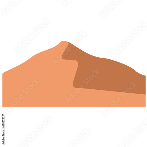 Desert dune, design element, logo