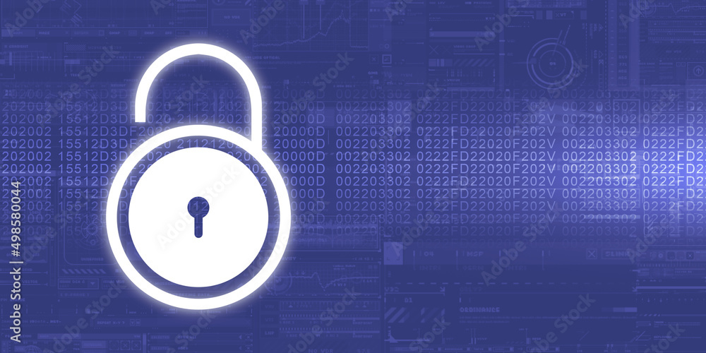 2d illustration Safety concept: Closed Padlock on digital background 2d illustration Safety concept: Closed Padlock on digital background