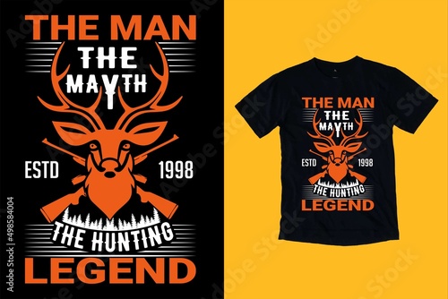 Hunting T-shirt Design for hunting vector