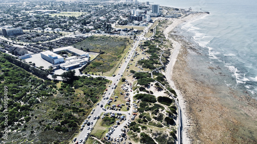 Canvas Print Aerial view of the Port Elizabeth, South Africa