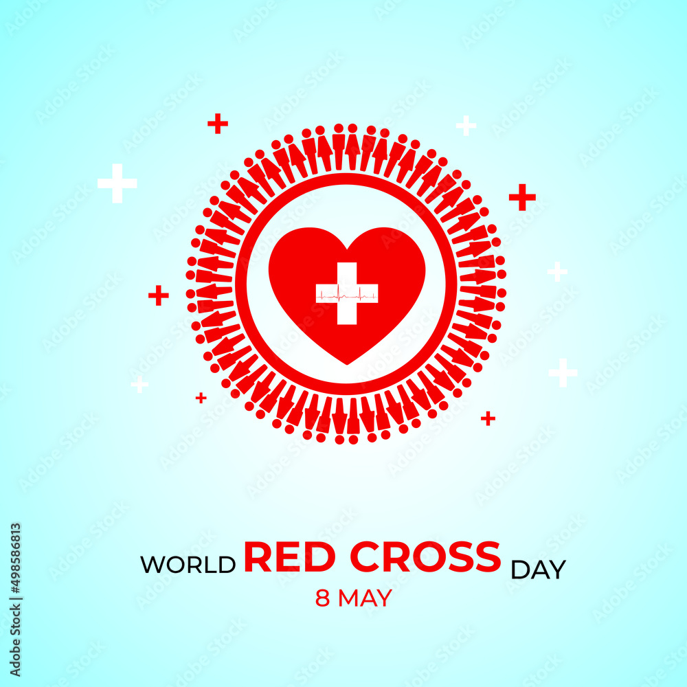 World red cross day concept. Red Crescent Day. Template for background, banner, card, poster. vector illustration. World red cross day concept. Red Crescent Day. Template for background, banner, card, poster. vector illustration.