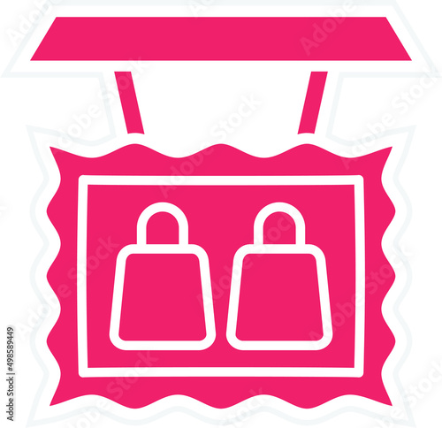 Vector Design Store Sign Icon Style