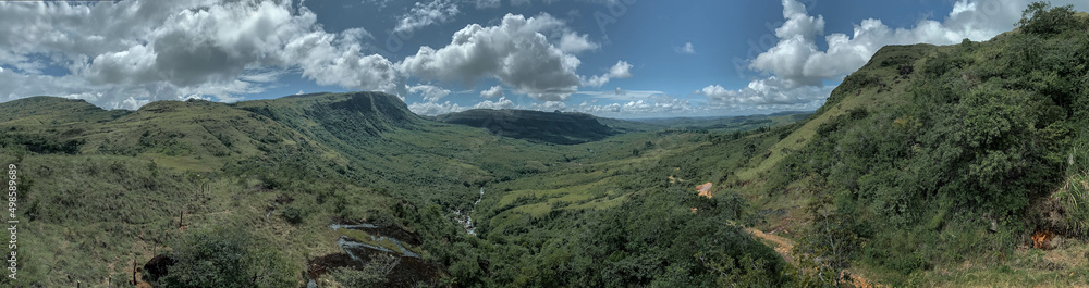 panorama of the mountains