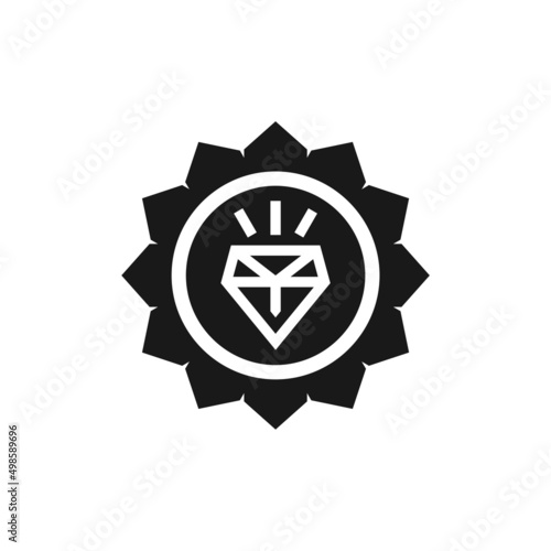 Luxurious and rare products icon isolated on white  background