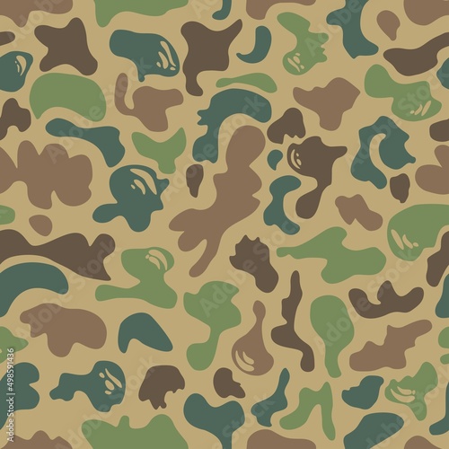 Vector camo seamless trendy modern pattern, urban print. Disguise.