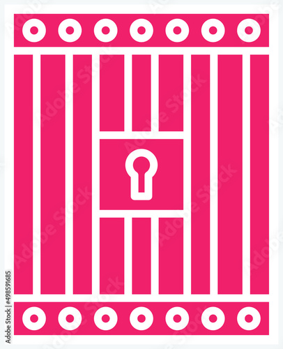 Vector Design Jail Icon Style
