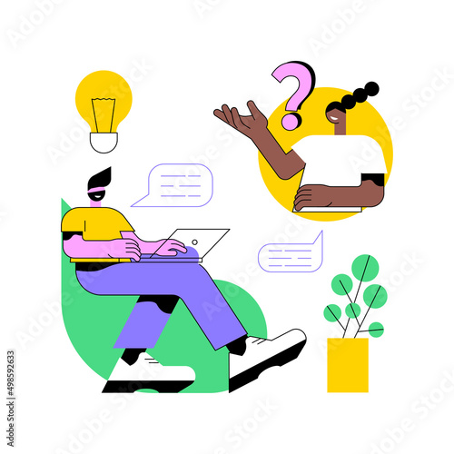 Useful tips abstract concept vector illustration. Useful professional advice, coach tips, expert guide, information support, video tutorial, website menu element, navigation abstract metaphor.