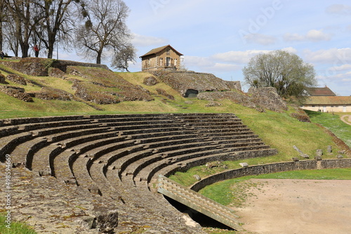 Le théâtre romain, construit au 1er siècle, ville de Autun, département de la Saone et Loire, France