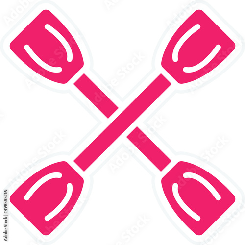 Vector Design Paddles Icon Style