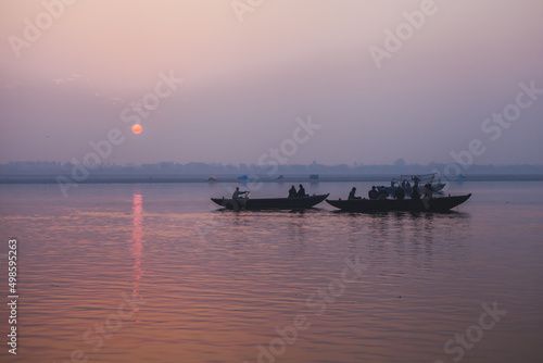 atardecer en el río Ganges © Montse