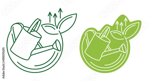 Garden fertilizer icon - flowering component 