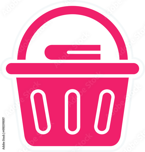 Vector Design Laundry Basket Icon Style