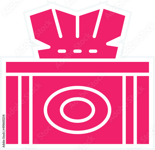 Vector Design Tissue Box Icon Style