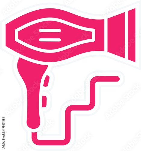 Vector Design Hairdryer Icon Style