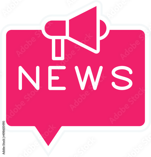 Vector Design News Banner Icon Style