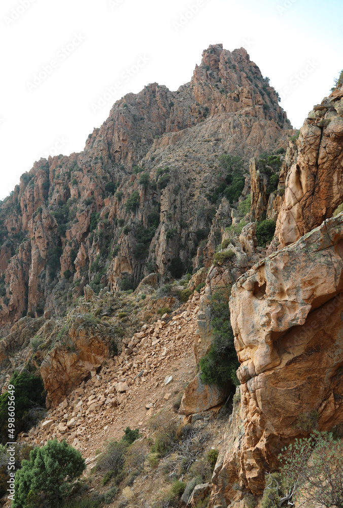 rocks typical of the panorama of the island Corsica France in the place called CALANCHI di Piana where the famous panoramic road D81 passes rocks typical of the panorama of the island Corsica France in the place called CALANCHI di Piana where the famous panoramic road D81 passes