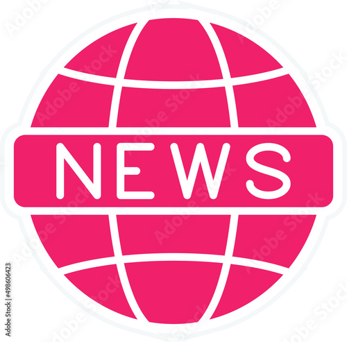 Vector Design Global News Icon Style