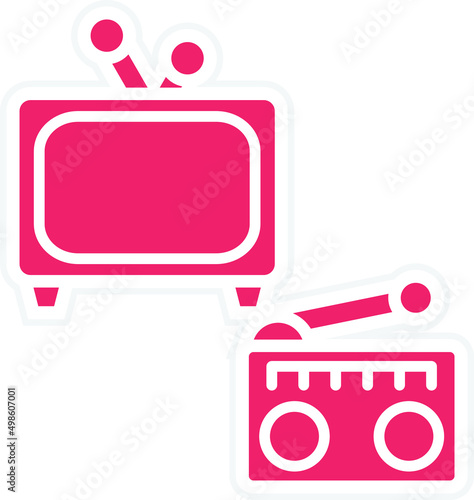 Vector Design Mass Media Icon Style