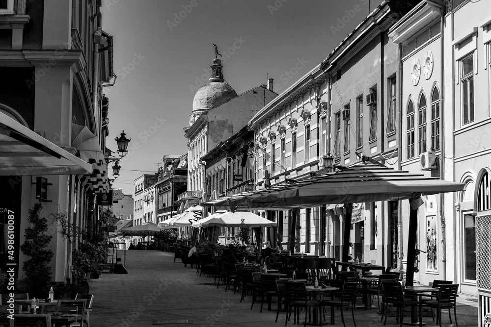 Street in Novi Sad, Serbia