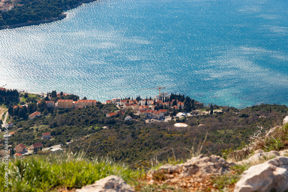 Fototapeta premium Coast of Adriatic sea near Dubrovnik. Croatia