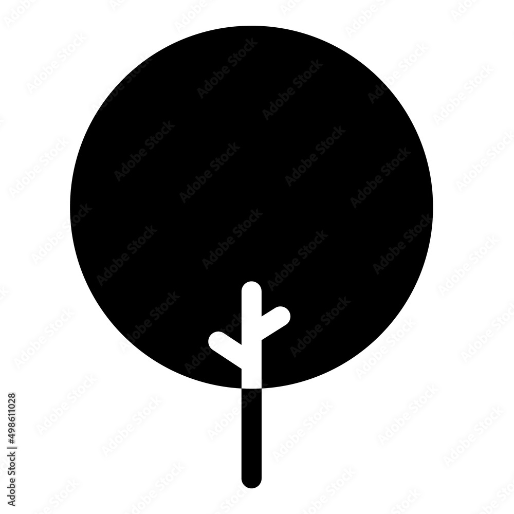 Tree Flat Icon Isolated On White Background Tree Flat Icon Isolated On White Background