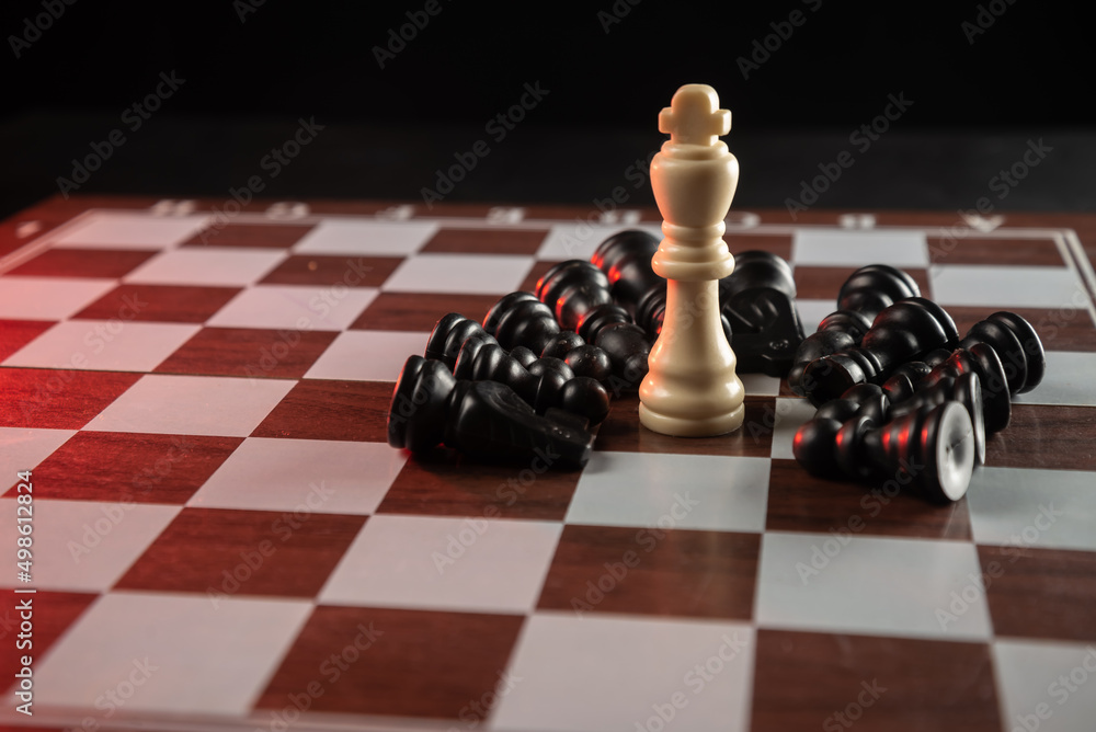 Chess Board Set Up To Begin a Game Stock Photo - Image of pieces