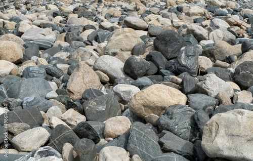Large river stones.Texture.Background.