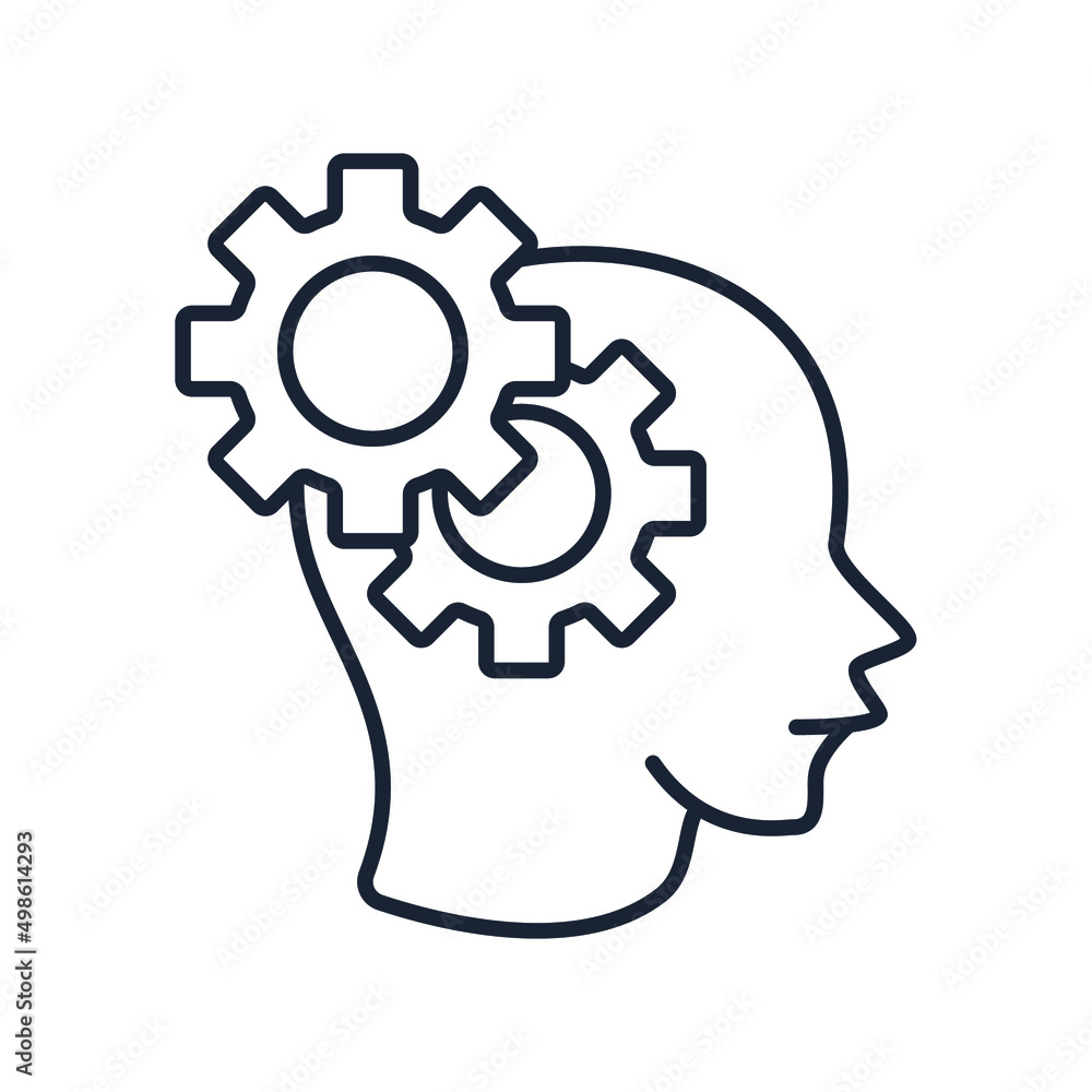 Cognition icons symbol vector elements for infographic web Cognition icons symbol vector elements for infographic web