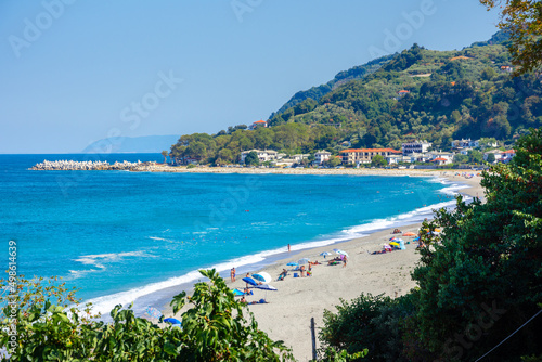 Famous beach of Chorefto, Pelion, Greece.