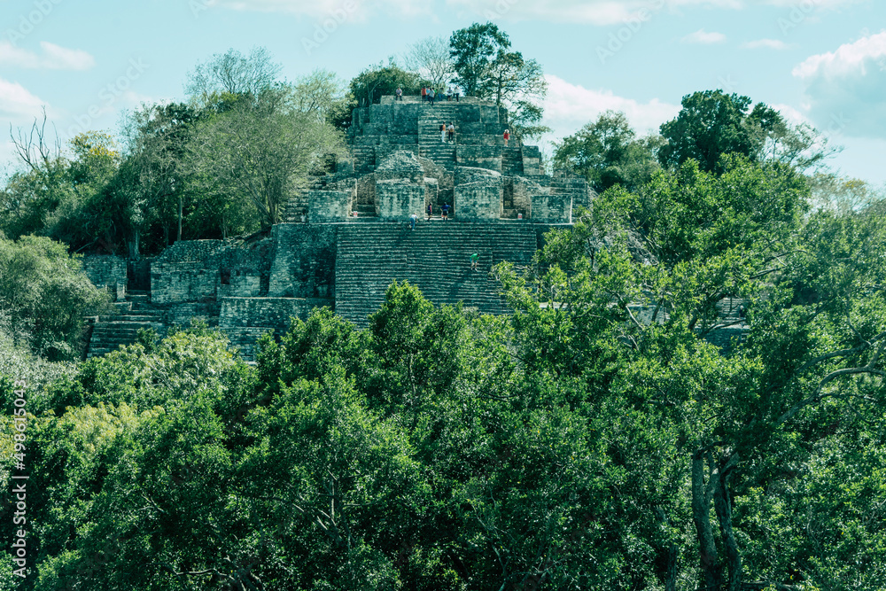 Imágenes de la zona arqueológica de Calakmul, en el estado de Campeche (México)