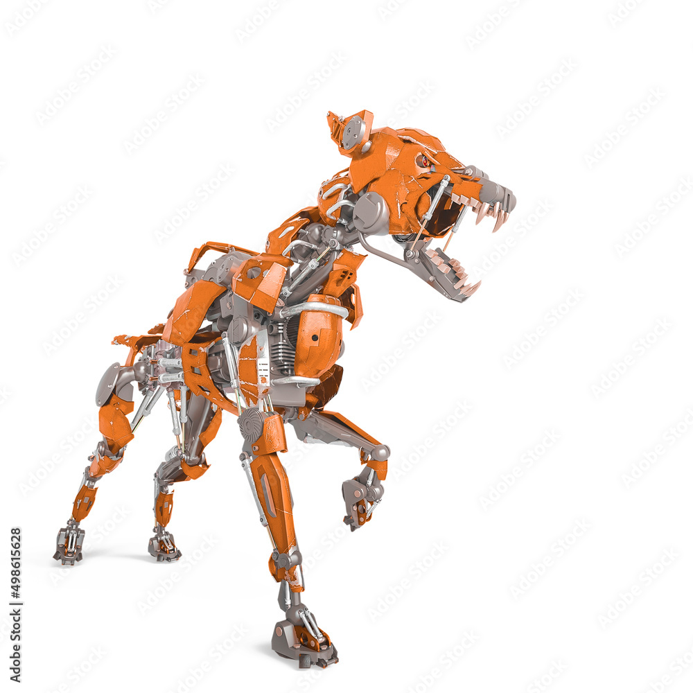 cyber security dog is ready to fight in white background cyber security dog is ready to fight in white background