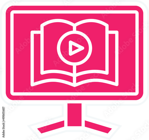 Vector Design Video Tutorial Icon Style