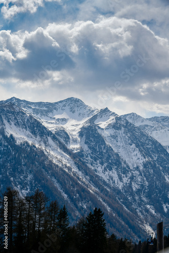 Val di Sole Pejo 3000, Pejo Fonti ski resort, Stelvio National Park, Trentino, Alps Italy.