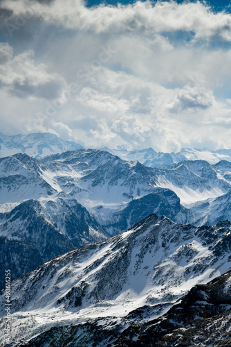 Val di Sole Pejo 3000, Pejo Fonti ski resort, Stelvio National Park, Trentino, Alps Italy.