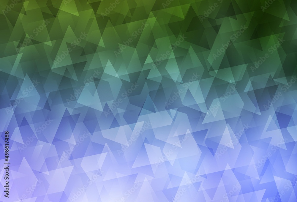 Obraz premium Light Pink, Green vector template with rhombus.