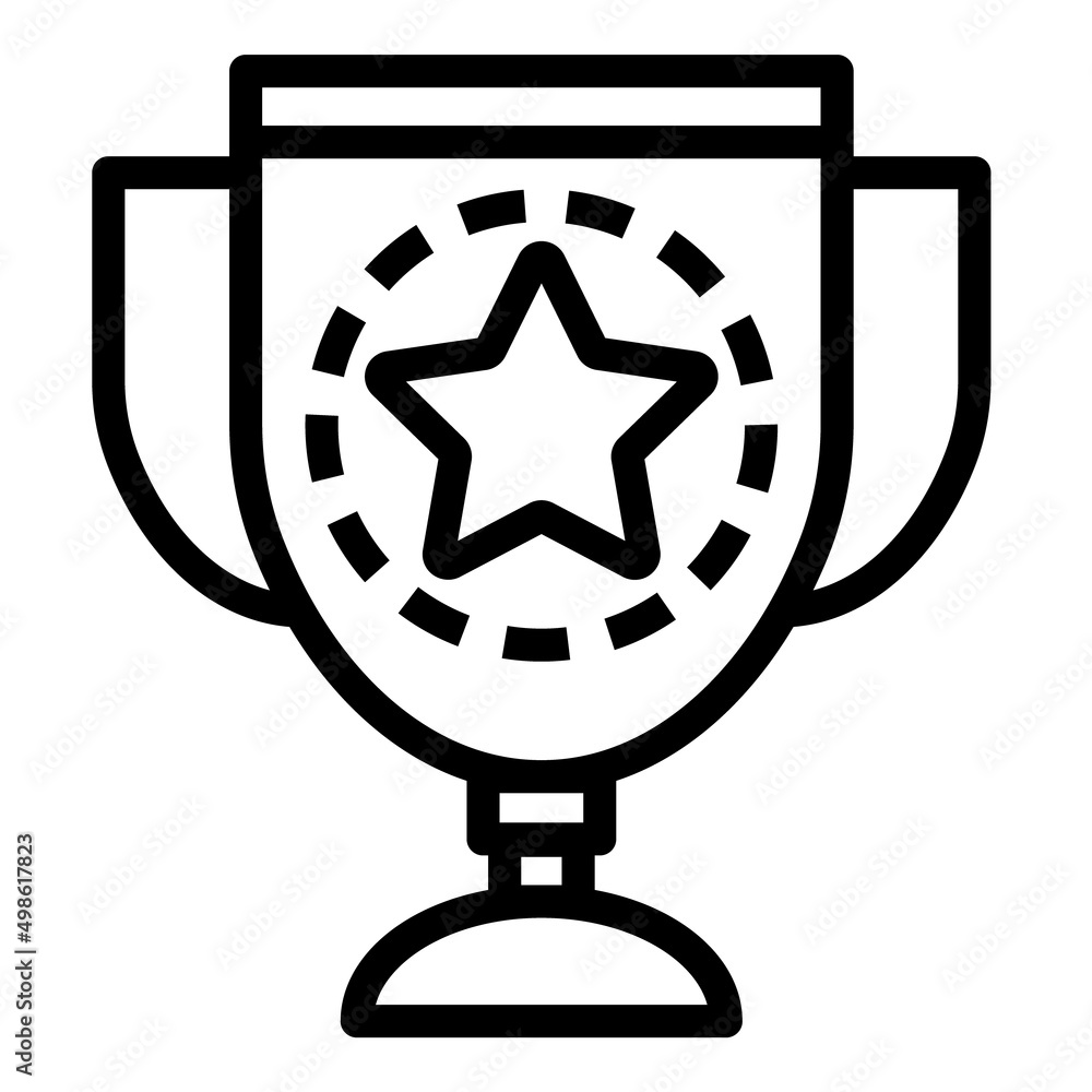 Trophy Award Flat Icon Isolated On White Background Trophy Award Flat Icon Isolated On White Background