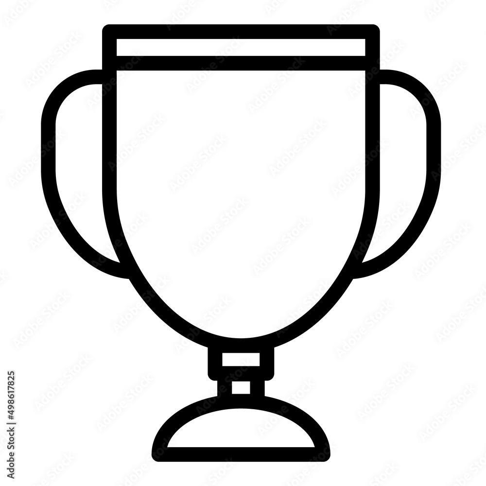 Trophy Award Flat Icon Isolated On White Background Trophy Award Flat Icon Isolated On White Background