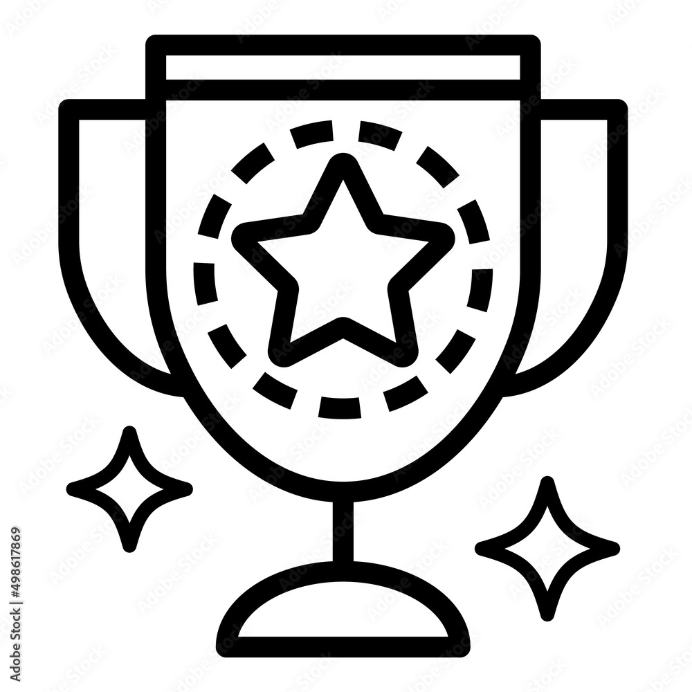 Trophy Award Flat Icon Isolated On White Background Trophy Award Flat Icon Isolated On White Background