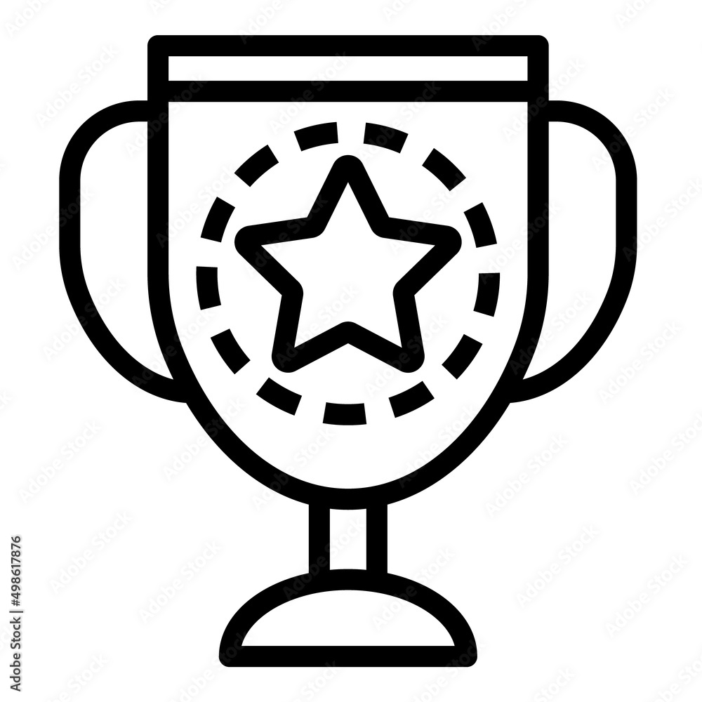 Trophy Award Flat Icon Isolated On White Background Trophy Award Flat Icon Isolated On White Background