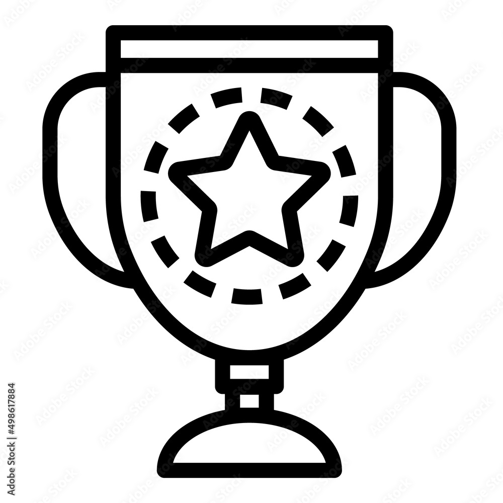Trophy Award Flat Icon Isolated On White Background Trophy Award Flat Icon Isolated On White Background