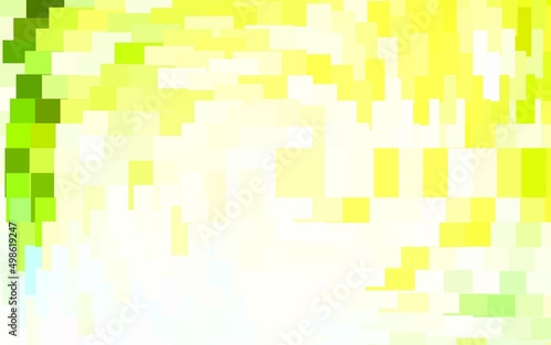 Light Green, Yellow vector background in polygonal style.