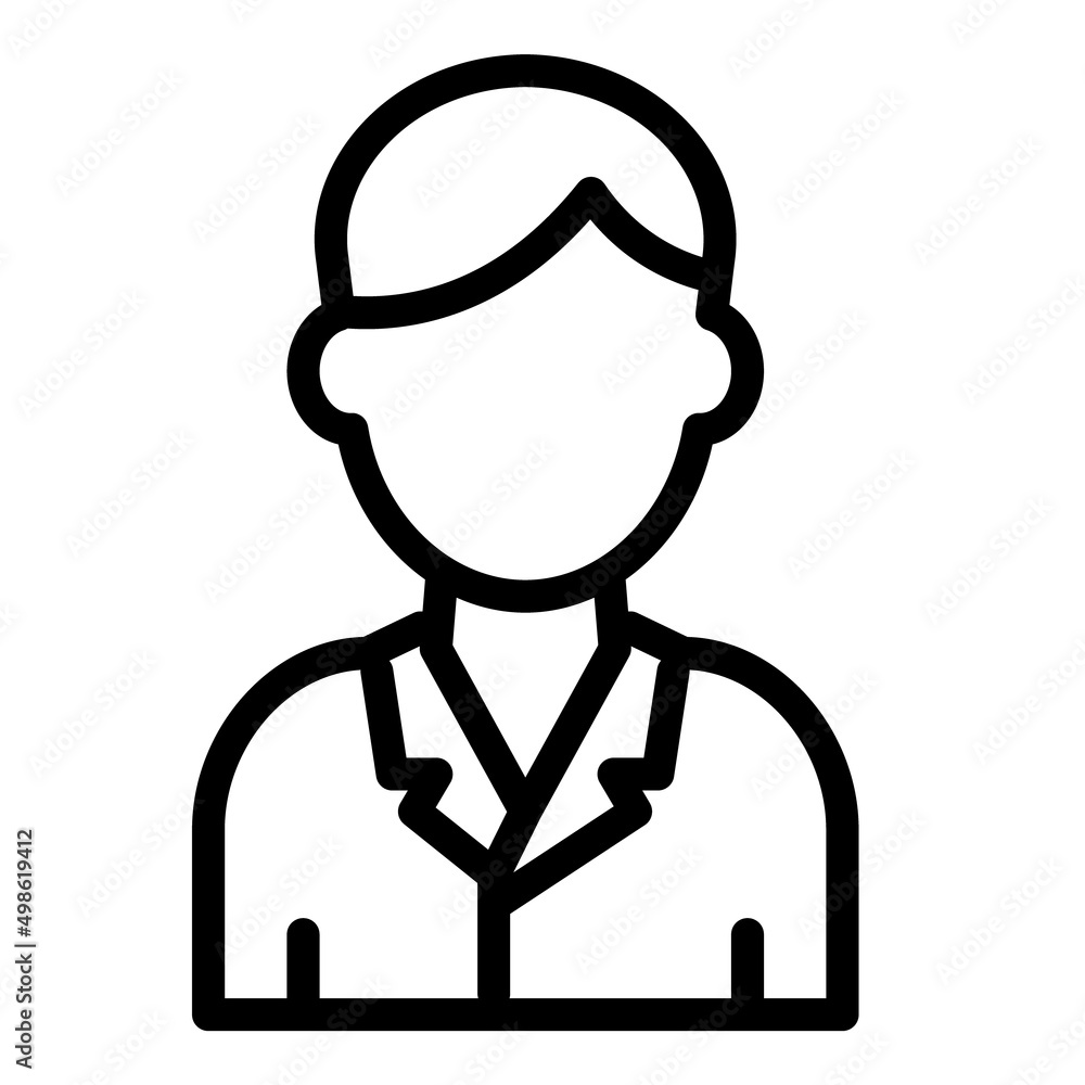 Man User Avatar Flat Icon Isolated On White Background Man User Avatar Flat Icon Isolated On White Background