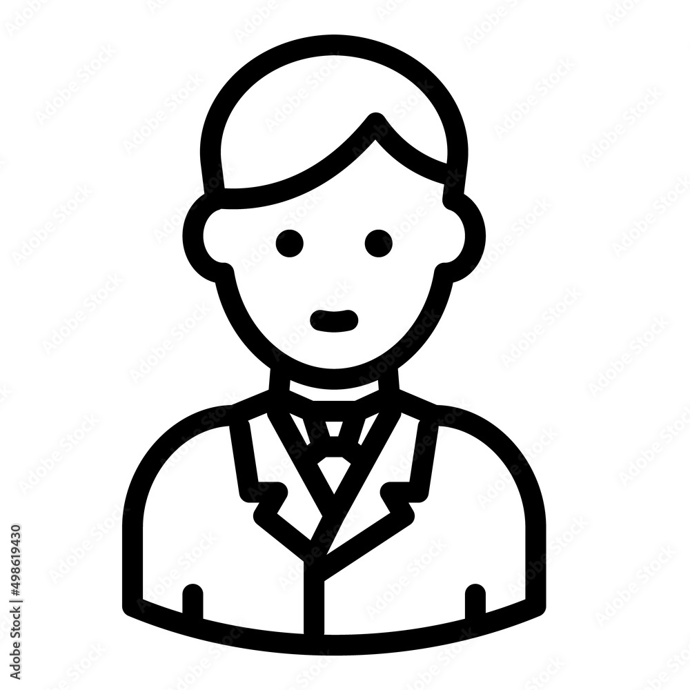 Man User Avatar Flat Icon Isolated On White Background Man User Avatar Flat Icon Isolated On White Background
