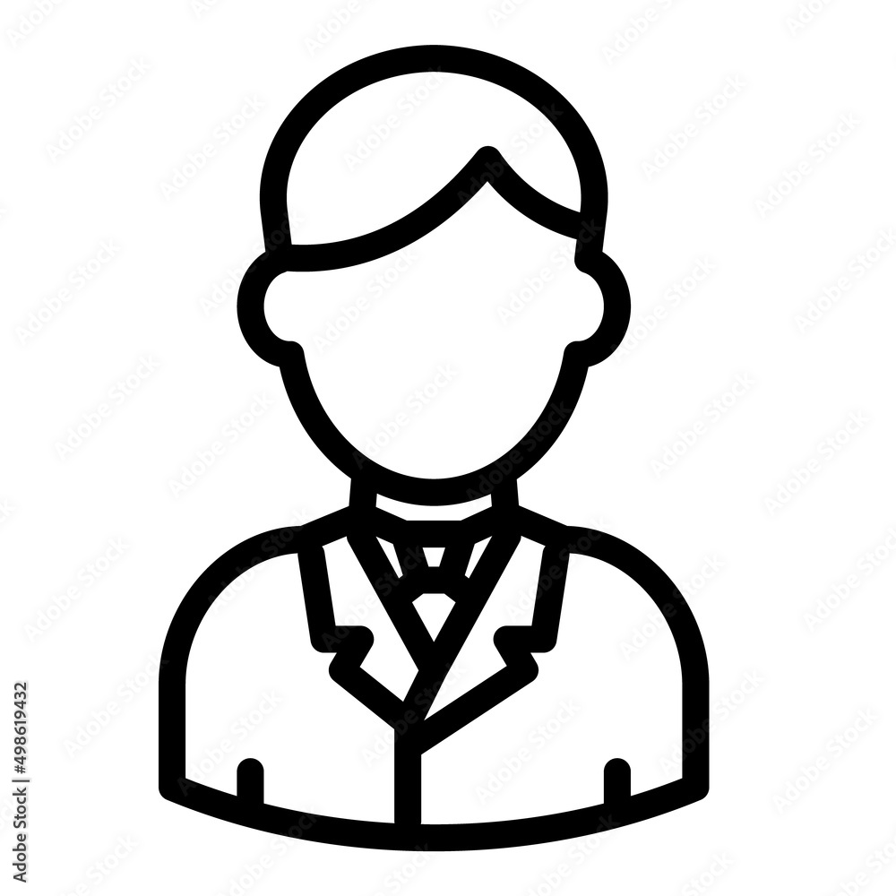 Man User Avatar Flat Icon Isolated On White Background Man User Avatar Flat Icon Isolated On White Background