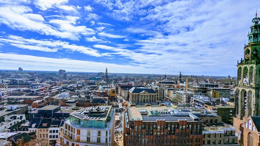 Naklejka premium View of the city center