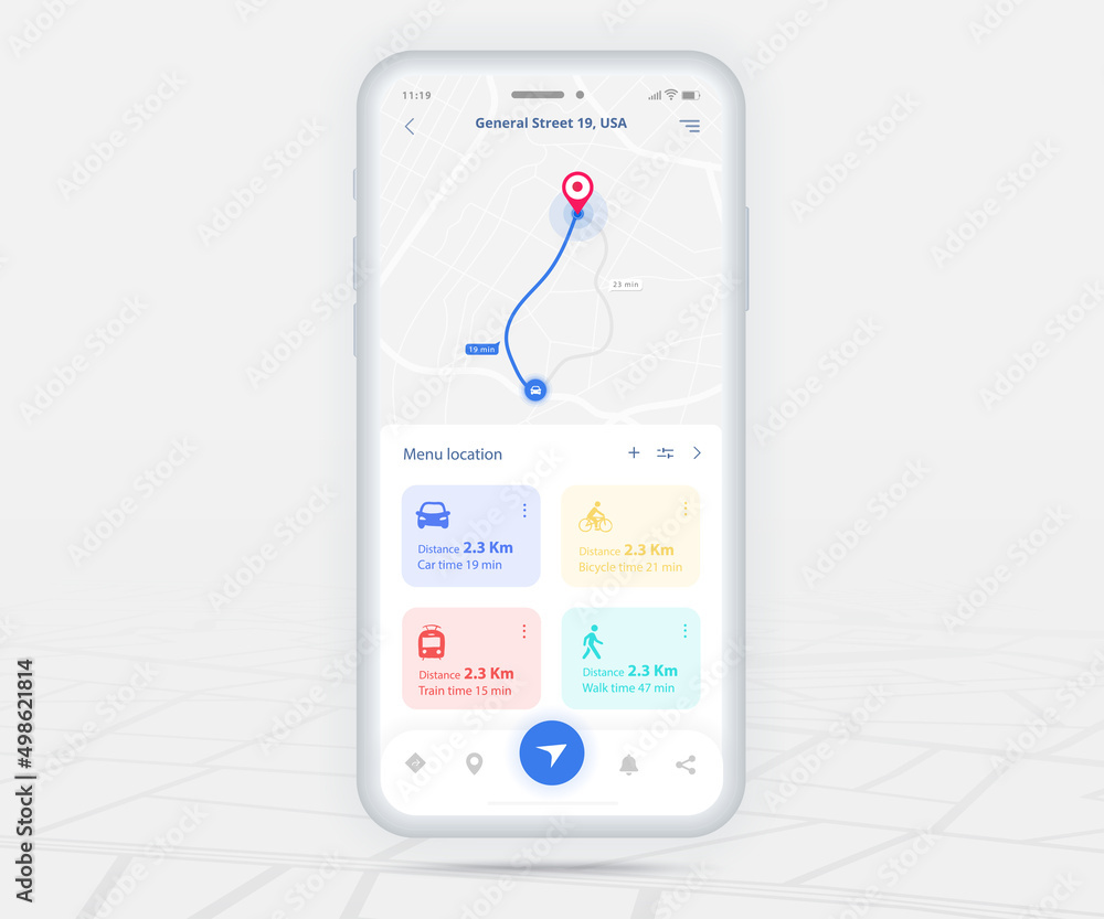 Map GPS navigation app ux ui concept, Mobile map application, Smartphone  App search map navigation, Technology map, City navigation maps, City  street, gps tracking, Location tracker, Vector Stock Vector | Adobe Stock